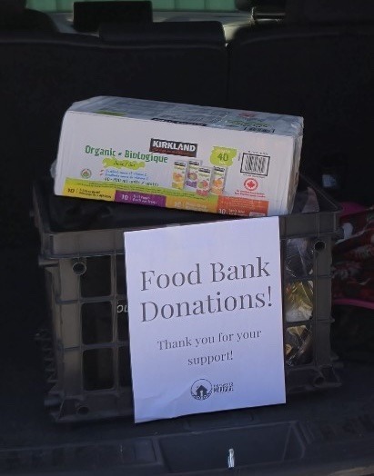 The Place To Mortgage Innisfail Office food donations for RACK'd 2024 - Day 13