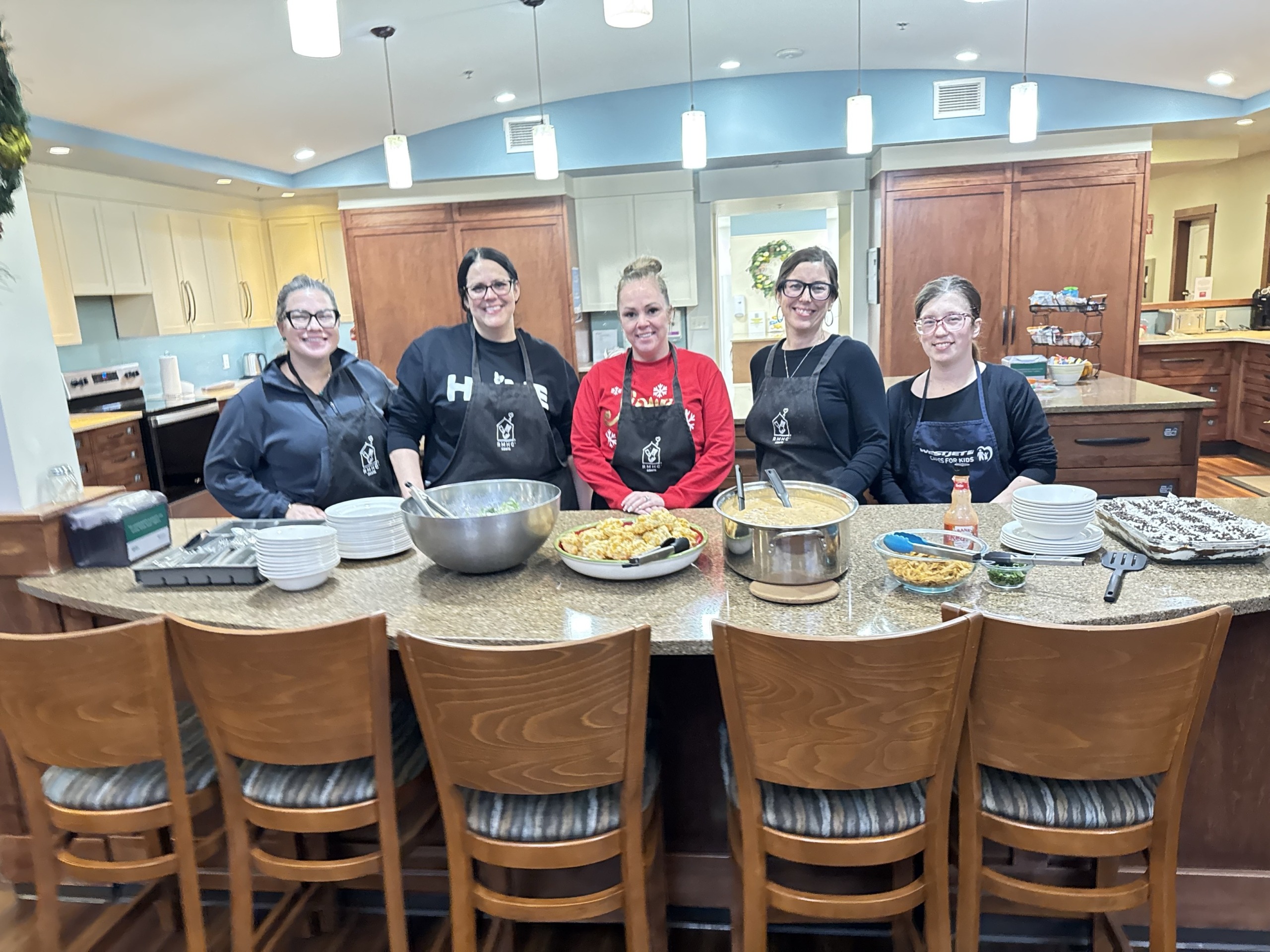 Mortgage Brokers volunteering at RMH Red Deer